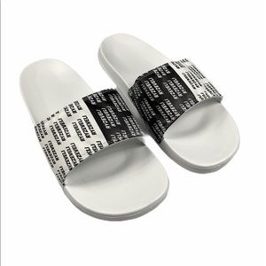 Slides Sandals Black and White
